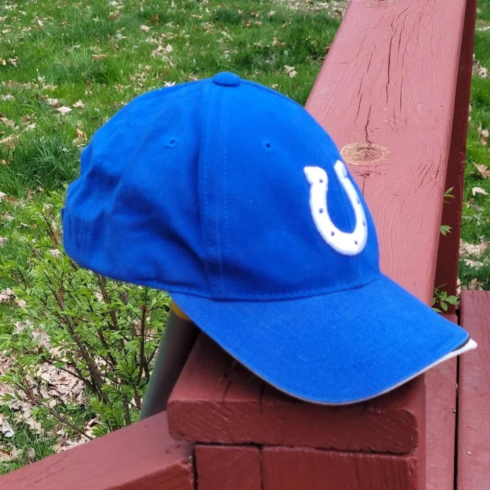 Indianapolis Colts Reebok NFL ProLine Authentic Hat adjustable velcro strap Blue - Picture 5 of 12